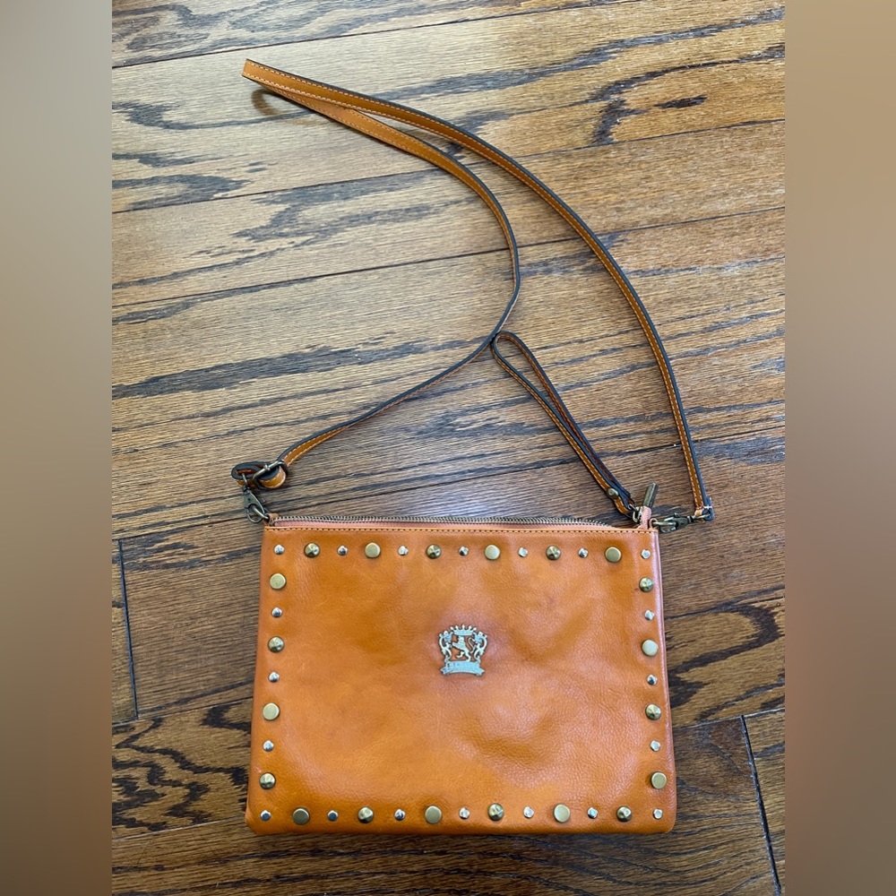 Pratesi Italian leather crossbody bag